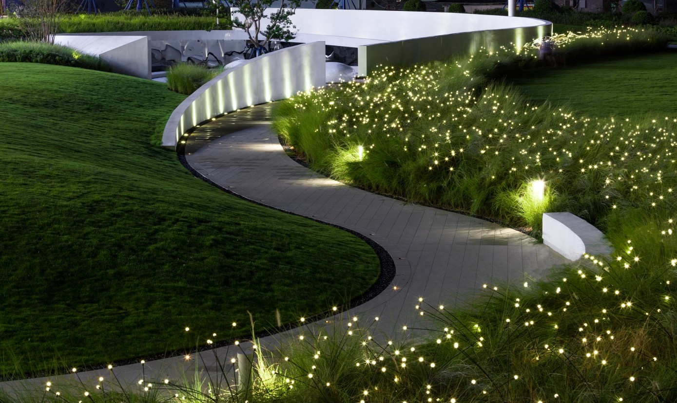 Светодиодные уличные светильники в ландшафтном дизайне дачи