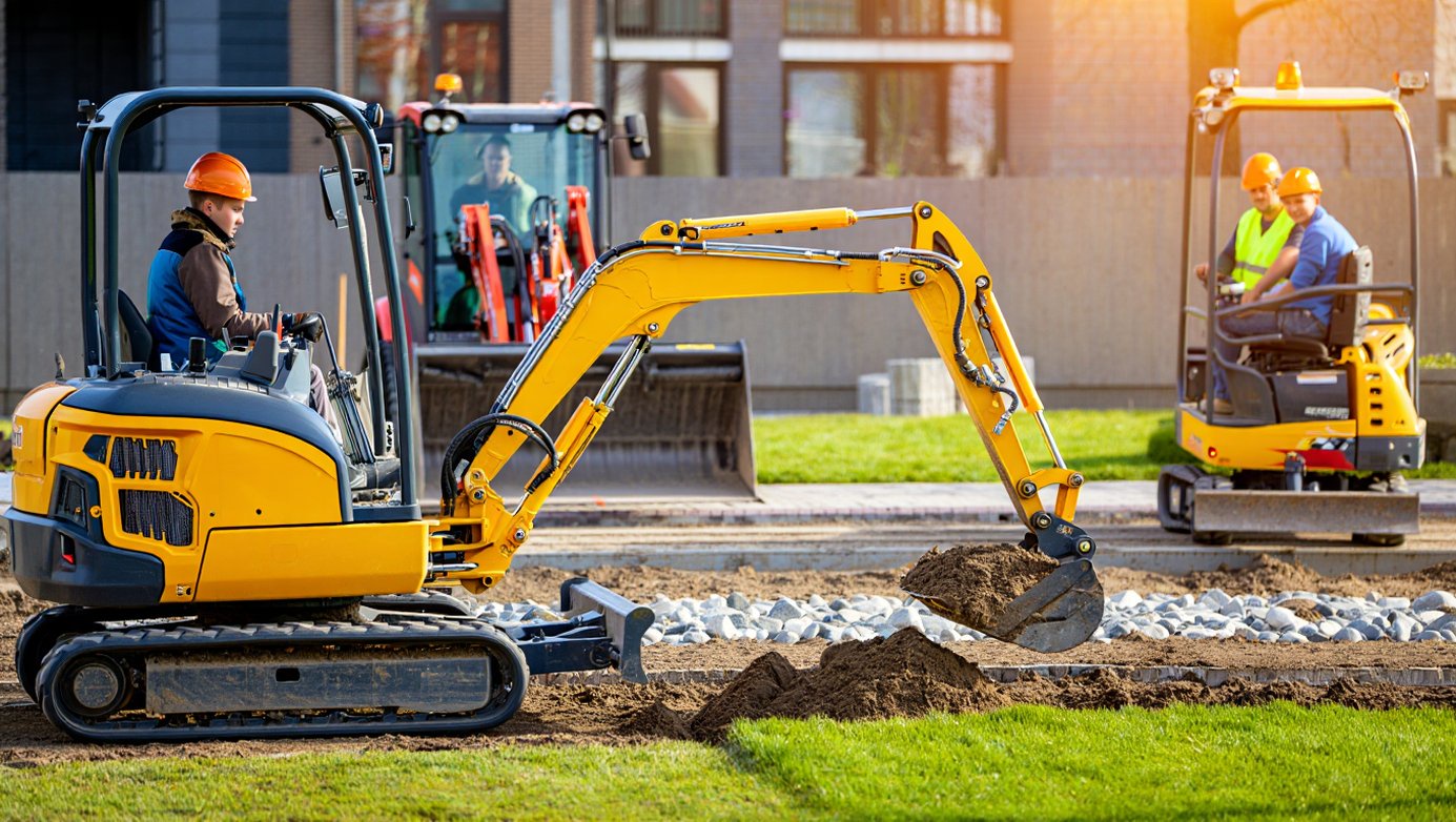 Применение мини экскаваторов на гусеничном ходу универсальные помощники в ландшафтном дизайне